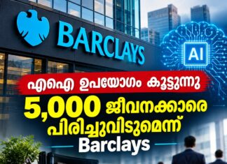 എഐ ഉപയോഗം കൂട്ടുന്നു; 5,000 ജീവനക്കാരെ പിരിച്ചുവിടുമെന്ന് Barclays