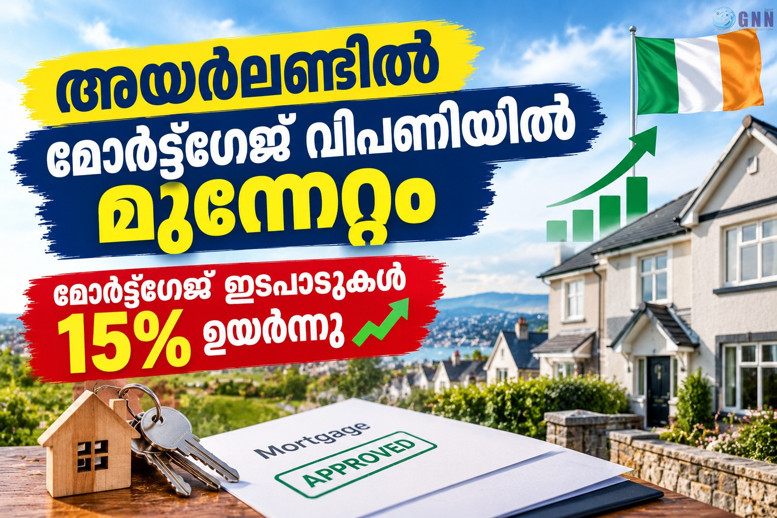 അയർലണ്ടിൽ മോർട്ട്ഗേജ് വിപണിയിൽ മുന്നേറ്റം; മോർട്ട്ഗേജ് ഇടപാടുകൾ 15% ഉയർന്നു