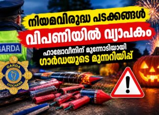 നിയമവിരുദ്ധ പടക്കങ്ങൾ വിപണിയിൽ വ്യാപകം; ഹാലോവീനിന് മുന്നോടിയായി ഗാർഡയുടെ മുന്നറിയിപ്പ്