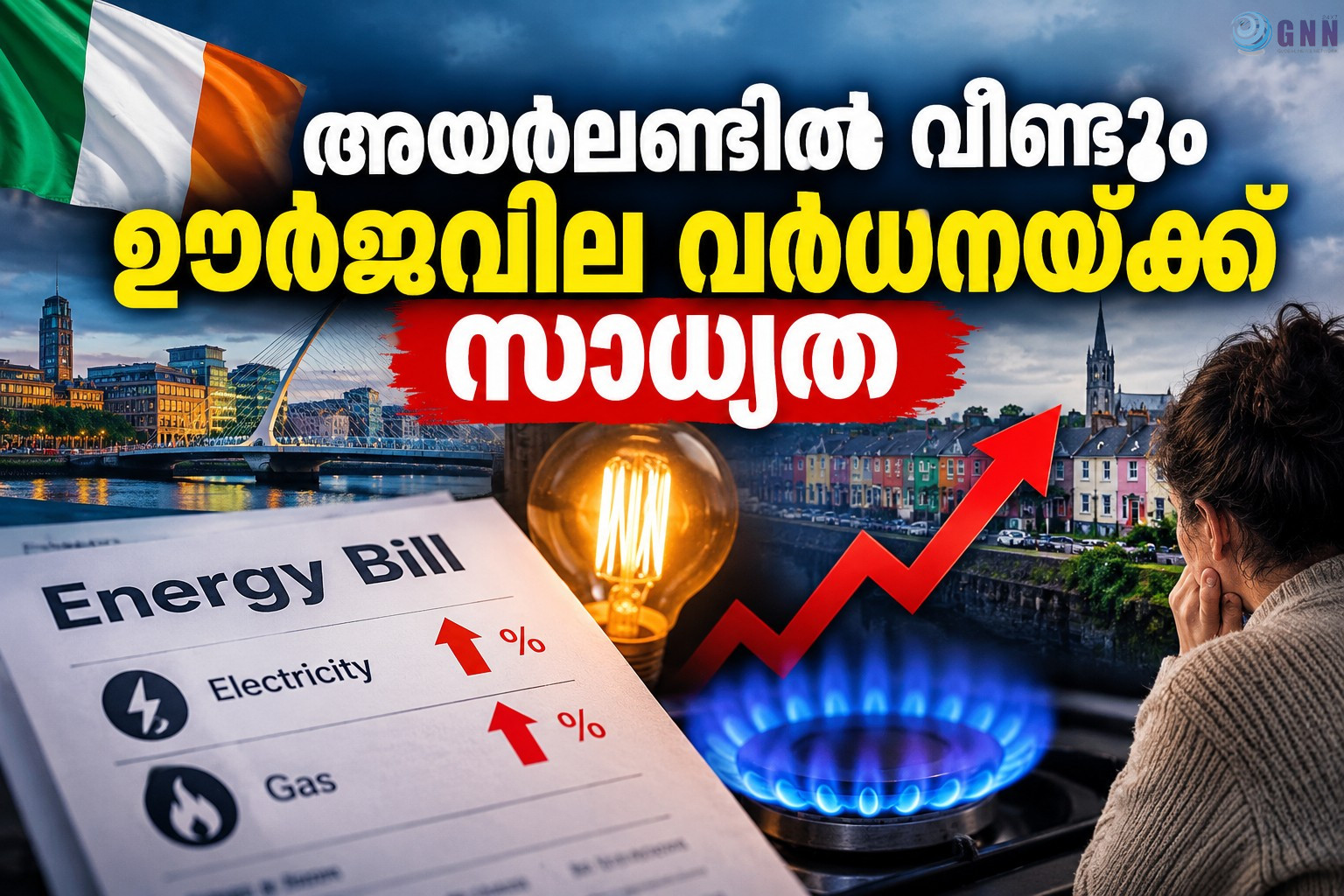 അയർലണ്ടിൽ വീണ്ടും ഊർജവില വർധനയ്ക്ക് സാധ്യത
