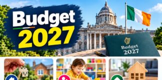 Budget 2027: First time buyers €35,000 റീഫണ്ട് ക്ലെയിം; ചൈൽഡ്കെയർ ഫീസ് €550 ആക്കി കുറച്ചു; റെന്റ്-എ-റൂം പദ്ധതി വിപുലീകരിക്കും; €1.3 ബില്യൺ ആദായ നികുതി പാക്കേജ്; ഇന്ധന എക്സൈസ് നിരക്ക് ഇളവ് ഫെബ്രുവരി വരെ; തൊഴിലുടമയുടെ PRSI പരിധി വർദ്ധിപ്പിക്കും
