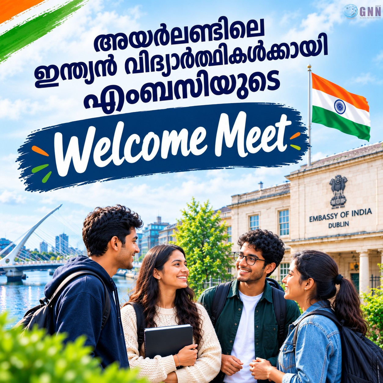 അയർലണ്ടിലെ ഇന്ത്യൻ വിദ്യാർത്ഥികൾക്കായി എംബസിയുടെ ‘Welcome Meet’ ഒക്ടോബർ 13ന്