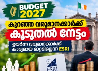 ബജറ്റ് 2027: കുറഞ്ഞ വരുമാനക്കാർക്ക് കൂടുതൽ നേട്ടം; ഉയർന്ന വരുമാനക്കാർക്ക് കാര്യമായ മാറ്റമില്ലെന്ന് ESRI