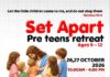 അയർലൻഡിൽ പ്രീ-ടീൻസ് കുട്ടികൾക്കായി ‘SET APART’ ധ്യാനം; ഒക്ടോബർ 26, 27 തീയതികളിൽ ഡബ്ലിനിൽ