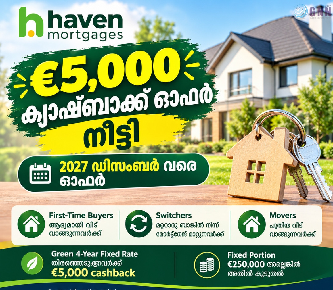 €5,000 ക്യാഷ്ബാക്ക് ഓഫർ നീട്ടി Haven Mortgage