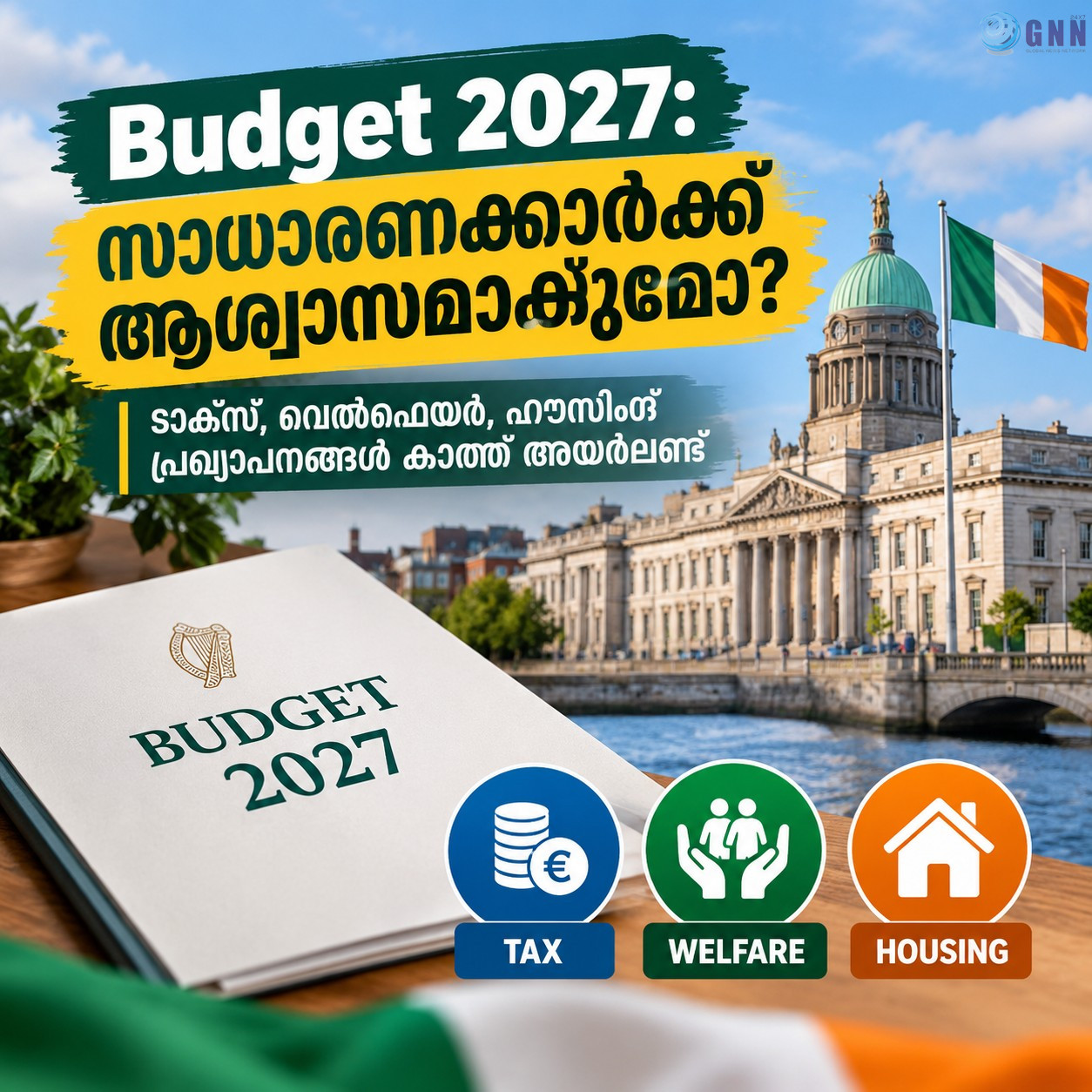 Budget 2027: സാധാരണക്കാർക്ക് ആശ്വാസമാകുമോ? ടാക്സ്, വെൽഫെയർ, ഹൗസിങ് പ്രഖ്യാപനങ്ങൾ കാത്ത് അയർലണ്ട്